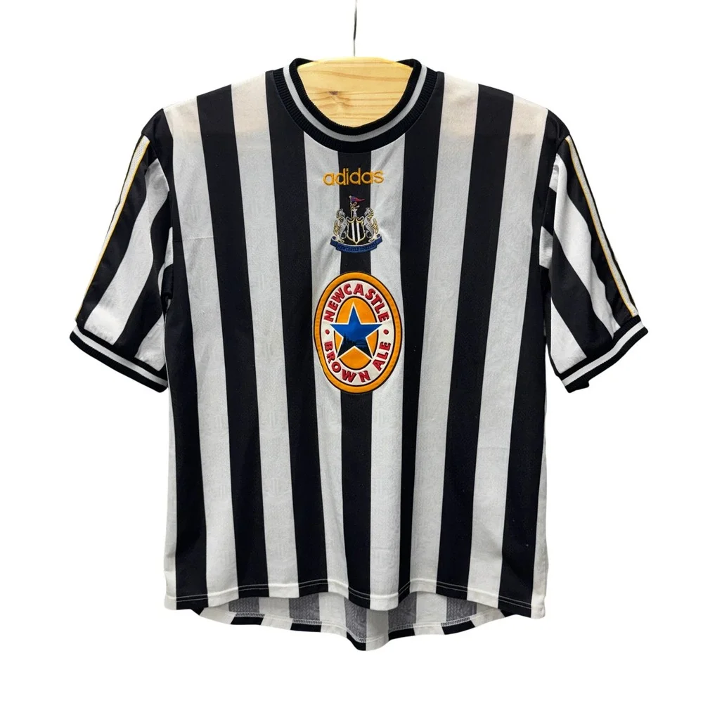Vintage Adidas Newcastle United 1995-97 Home Jersey Brown Ale Mens XXL England